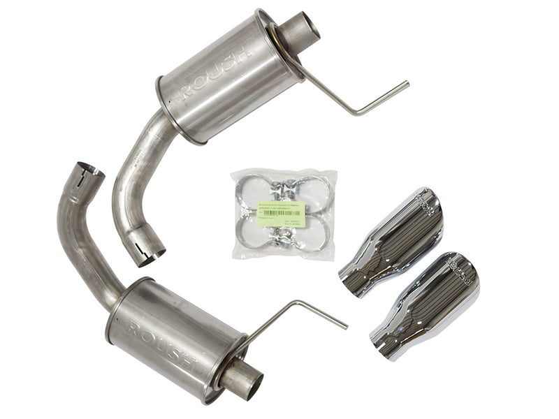 Roush 2015-2017 & 2024 Ford Mustang 5.0L V8 Exhaust Kit with Round Tips (304 Stainless Steel) - photo 3