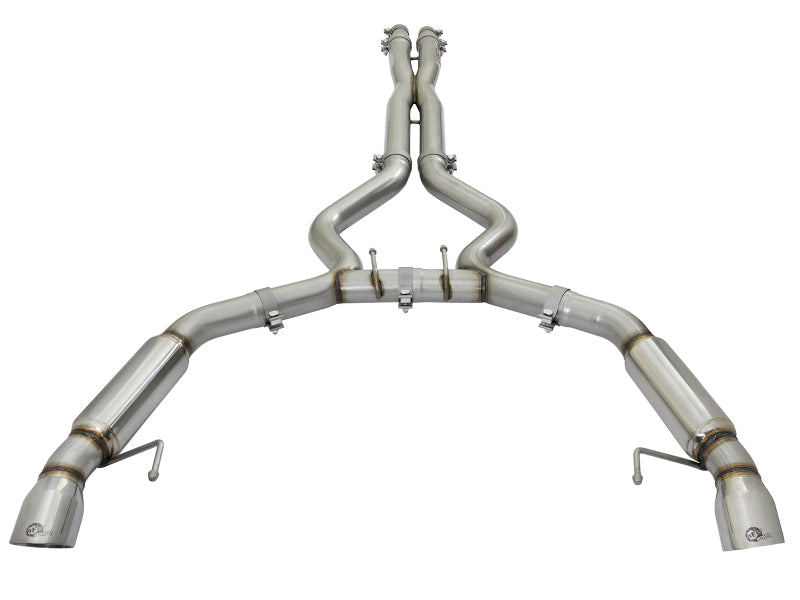 aFe MACH Force-Xp 3in Aggressive Toned Cat-Back Exhausts with Polished Tips 2015-2017 Ford Mustang V6/V8 - photo 2