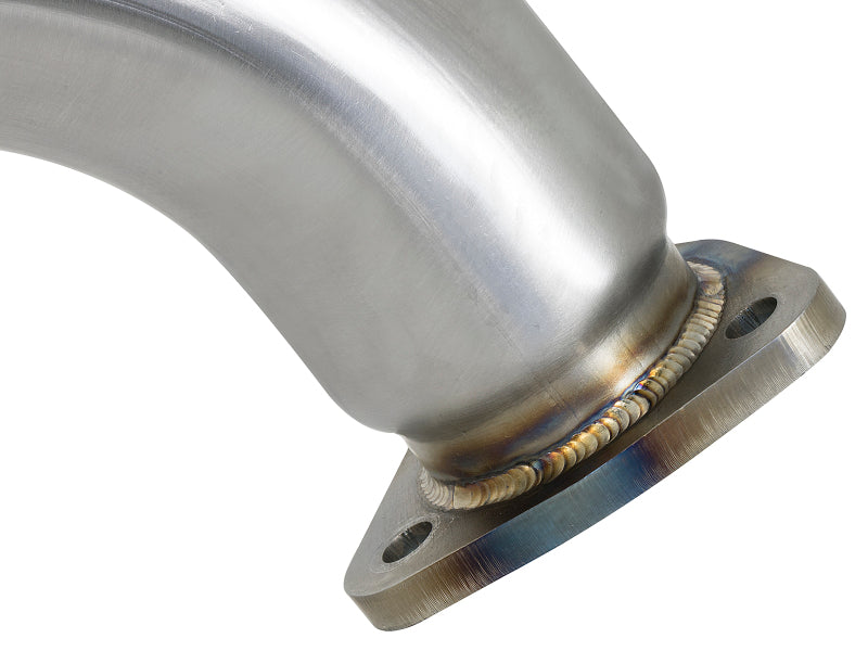 aFe Twisted Steel 3in Rear Down-Pipe/Mid Pipe 2017+ Honda Civic Type R I4 2.0L - photo 4