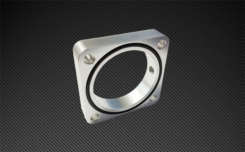 Torque Solution Throttle Body Spacer 2013+ Subaru BRZ/Scion FR-S - Silver (tqsTS-TBS-023) - photo 2