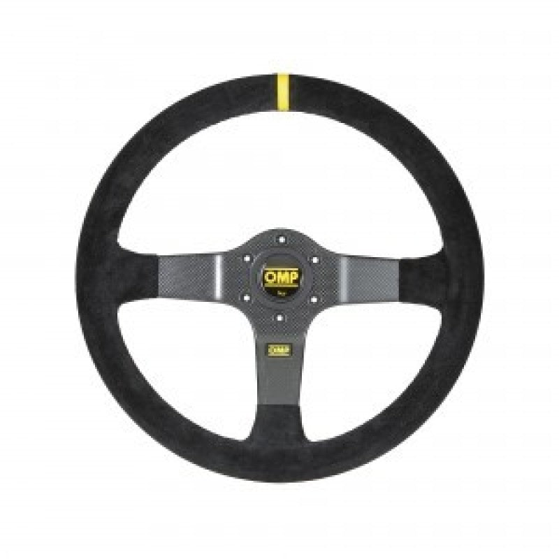 OMP Rally Steering Wheel Suede Leather (Black) (OD0-2028-071)