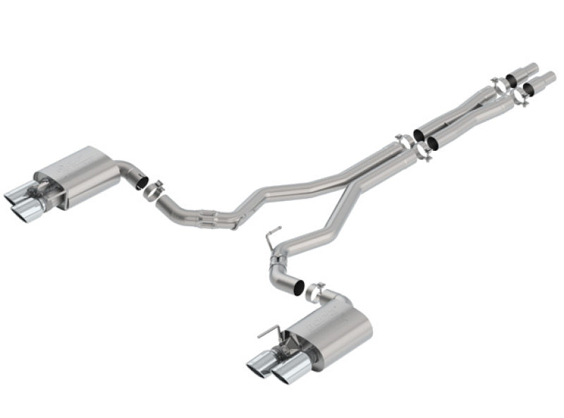 Borla 2018 Ford Mustang GT 5.0L AT/MT 3in ATAK Cat-Back Exhaust with Valves