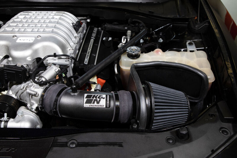 K&N 2017-2023 Dodge Charger/Challenger Hellcat SC 6.2L V8 DRYFLOW Performance Air Intake System (knn30-2553TTK) - photo 8