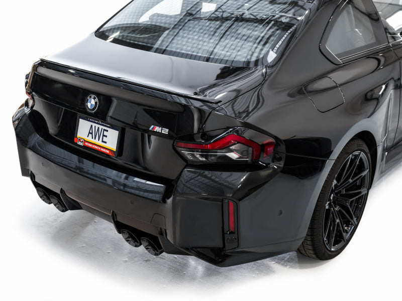 AWE Tuning 2023-2024 BMW G87 M2 SwitchPath Edition Exhaust - Diamond Black Tips - photo 6