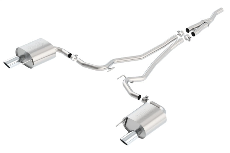 Borla Atak Cat-Back 2015-2017 Ford Mustang 2.3L EcoBoost MT/AT 2.25in pipe 4in tip - photo 2