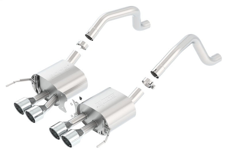 Borla 2015 Chevrolet Corvette C7 ZO6 6.2L without AFM NPP S-Type Quad RD RL IC Tips Center Rear Exit Exhaust - photo 2