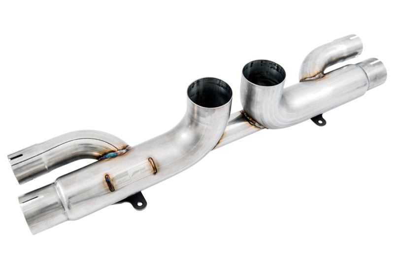AWE Tuning Porsche 991 GT3 / RS Center Muffler Delete - Diamond Black Tips - photo 3