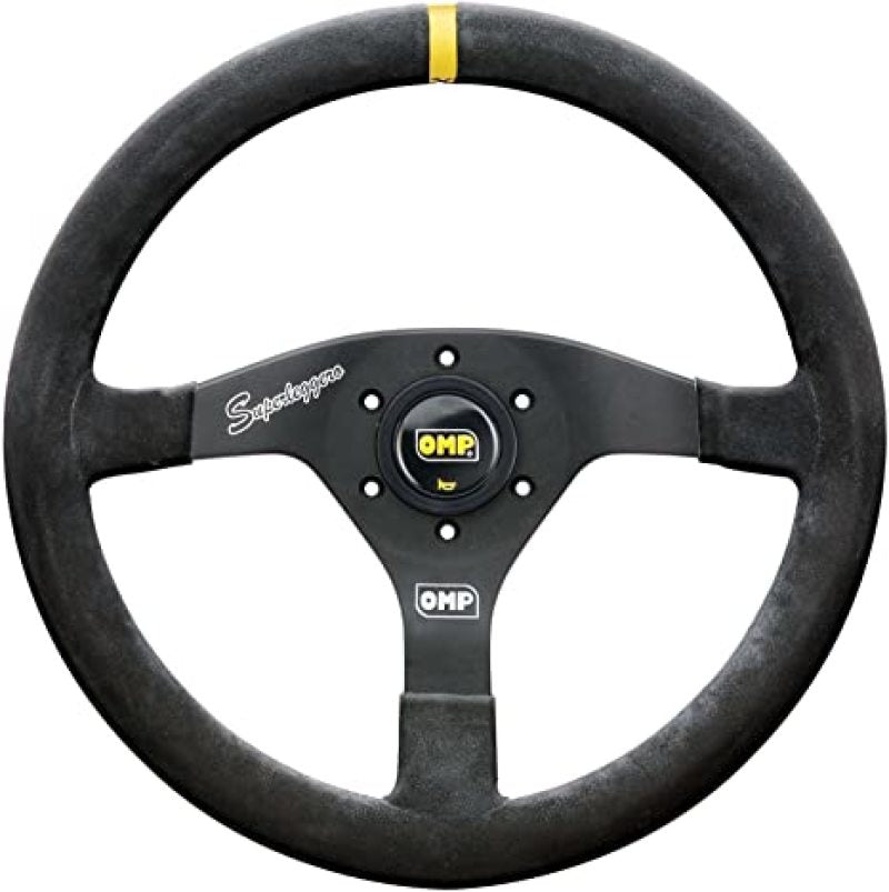 OMP Velocita Superleggero Suede Leather 350mm Diameter Steering Wheel Black (OD0-2020-071)