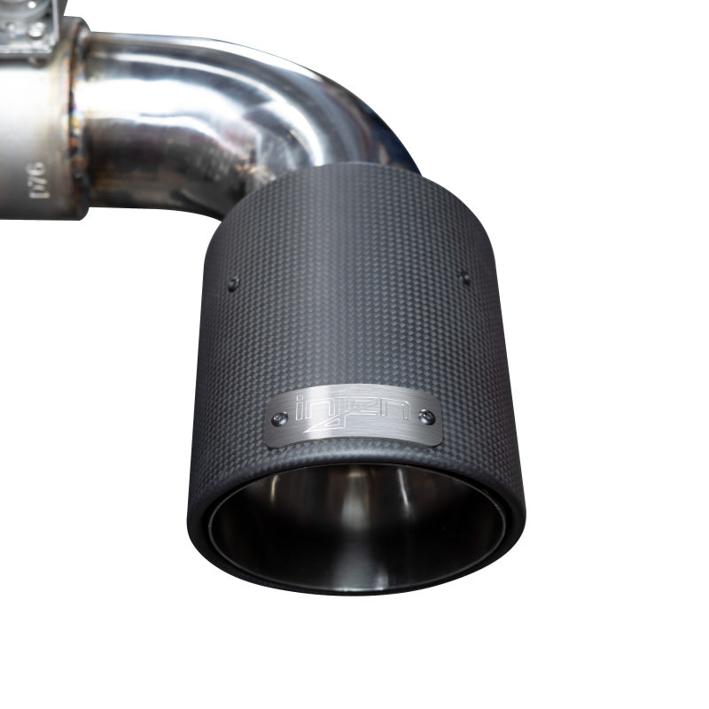 Injen 2020-2021 Toyota Supra 3.0L Turbo 6cyl SS Cat-Back Exhaust with Carbon Fiber Tips - photo 2