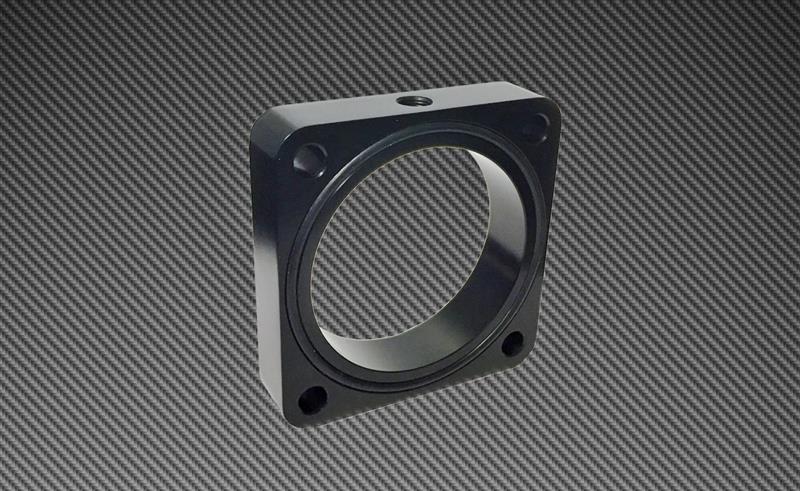 Torque Solution Throttle Body Spacer 2013+ Subaru BRZ/Scion FR-S - Black (tqsTS-TBS-023BK) - photo 2