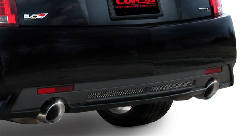 CORSA Performance 2009-2014 Cadillac CTS Sedan V 6.2L V8 Polished Sport Axle-Back Exhaust