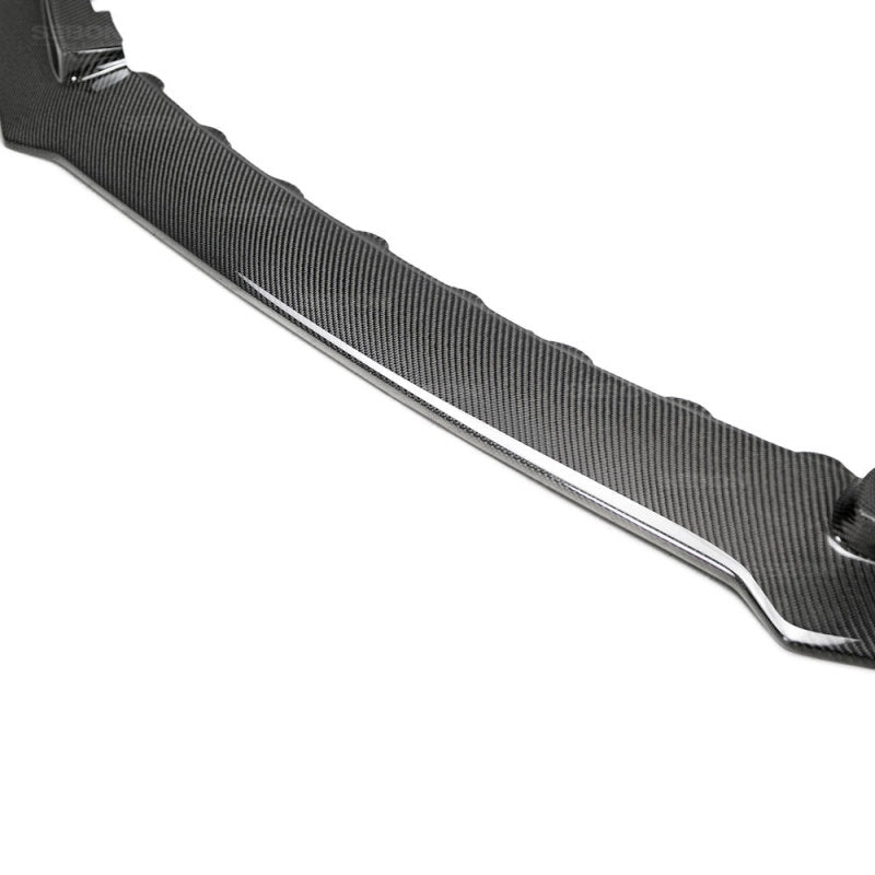 Seibon 2017 Honda Civic Type R TA-Style Gloss Carbon Fiber Front Bumper Lip - photo 3