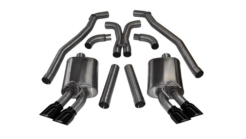 CORSA Performance 2012-2015 Chevrolet Camaro Coupe ZL1 6.2L V8 Black Sport Cat-Back + XO Exhaust - photo 4