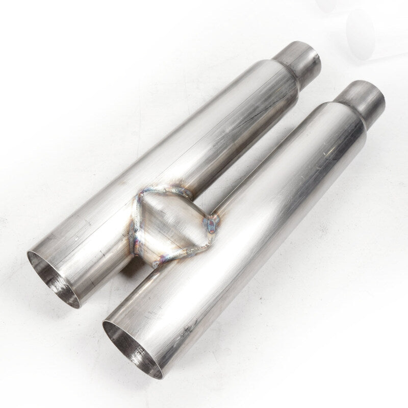 Stainless Works 2018+ Ford Mustang GT 3in Redline Series Cat-Back H-Pipe with Active Valves & Quad Tips