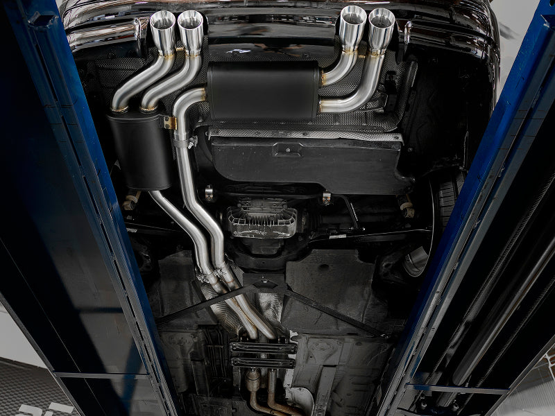 aFe MACH Force-Xp 2.5in 304 Stainless Steel Cat-Back Exhaust with Polished Tips 2001-2006 BMW M3