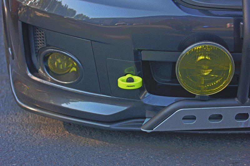 Perrin 08-14 Subaru WRX & STI / 08-11 Impreza / 05-09 Legacy Tow Hook Kit (Front) - Neon Yellow (PSP-BDY-231NY) - photo 6
