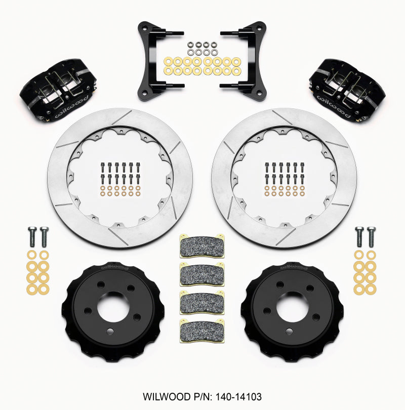Wilwood 2015-2023 Ford Mustang Narrow Dynapro Radial Front Drag Race Brake Kit (12.88in)