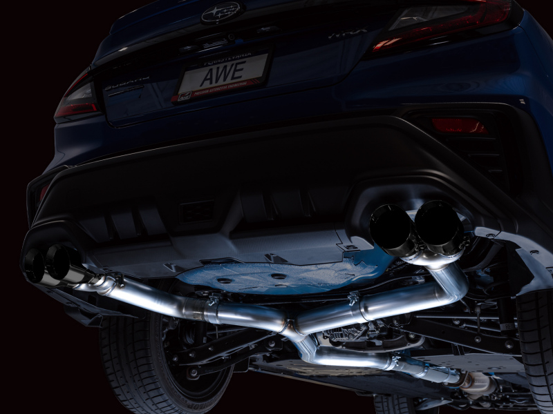 AWE Tuning 2022+ VB Subaru WRX Track Edition Exhaust - Diamond Black Tips - photo 2