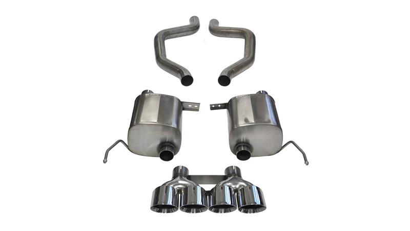 CORSA Performance 2017-2019 Corvette Z06 2.75in Axle-Back Exhaust Polished Dual Rear Exit Quad 4.5in Tip (Sport) - photo 4