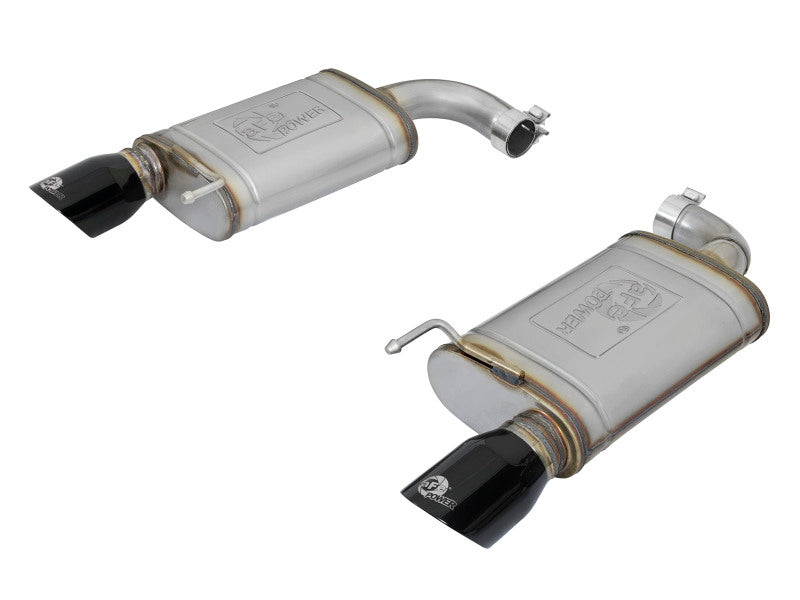 aFe MACH Force-Xp 2.5in 409 Stainless Axle-Back Exhaust with Black Tips 2015-2017 Ford Mustang I4-2.3L - photo 2