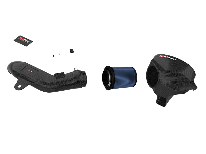 aFe Black Series Carbon Fiber CAIS w/Pro 5R Filter 2016-2018 BMW M2 (F87) L6-3.0L (afe58-10004R) - photo 2