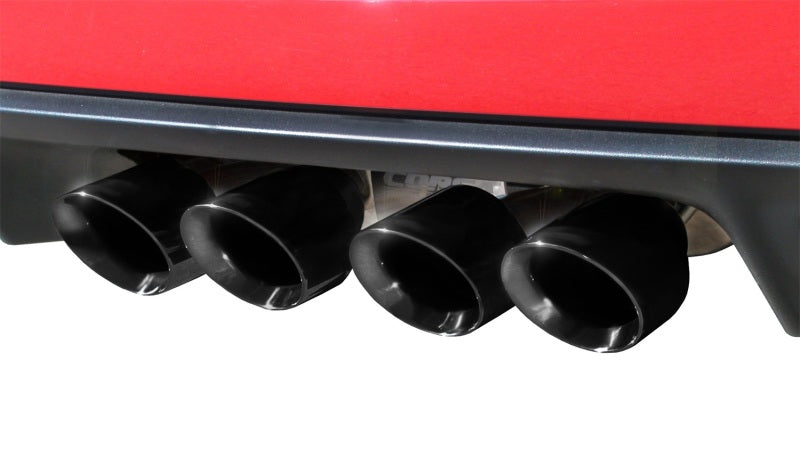 CORSA Performance 2009-2013 Xtreme Axle-Back Exhaust with Dual Black 3.5in Tips 2009-2013 Chevrolet Corvette C6 6.2L V8
