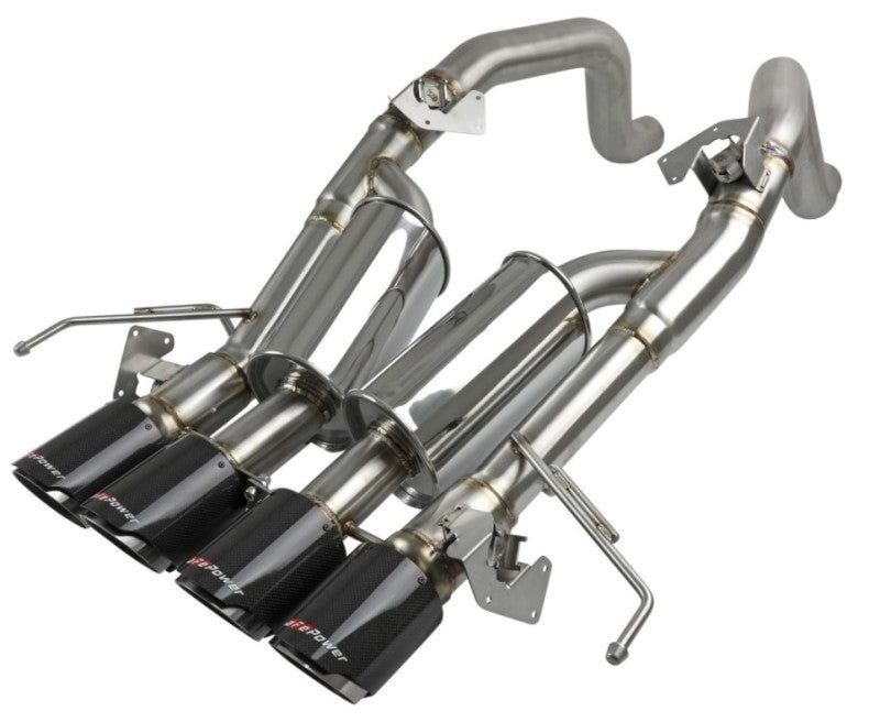 aFe MACH Force-Xp Axle-Back Exhaust System with Carbon Fiber Tips Chevrolet Corvette (C7) 2014-2019 6.2L - photo 2