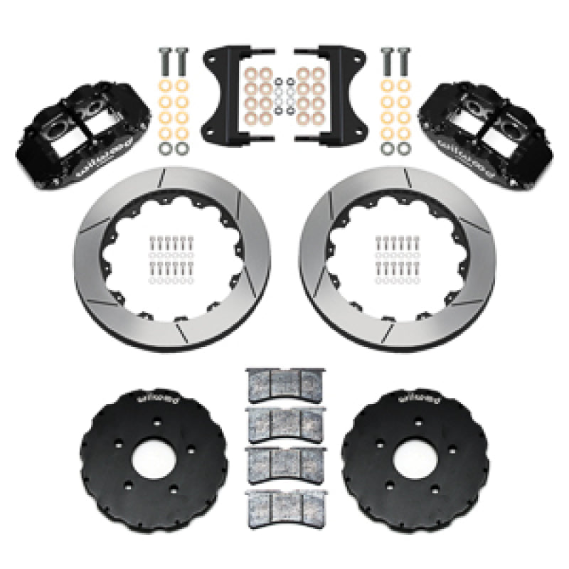 Wilwood 2014-2019 Chevrolet Corvette C7 Forged Narrow Superlite 6R Front Big Brake Kit (13.06in) - Black / Slotted