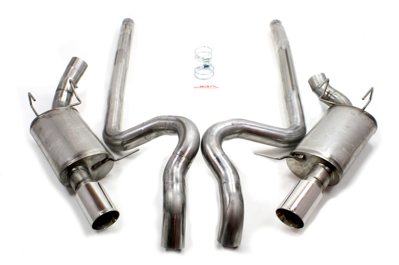 JBA 2011-2014 Ford Mustang GT/GT500 5.0L/5.4L/5.8L 409 Stainless Steel Dual Rear Exit Cat-Back Exhaust