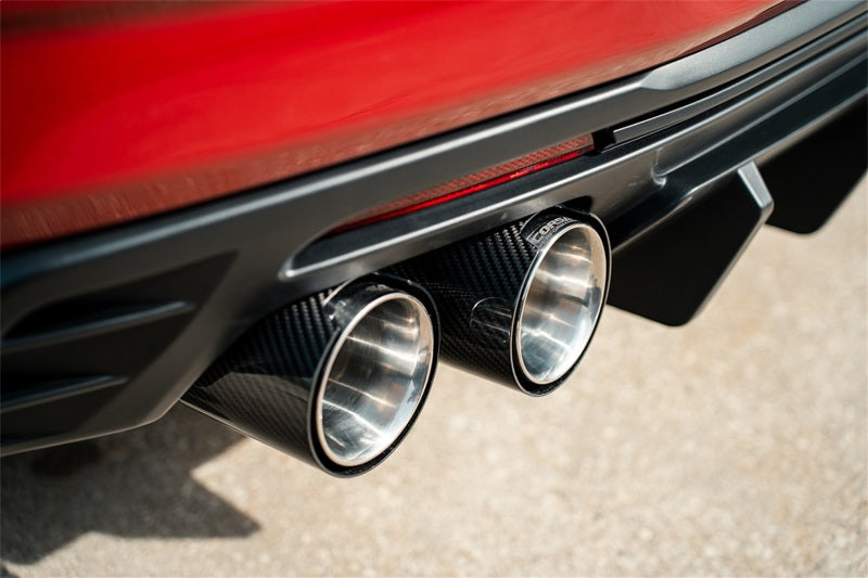 CORSA Performance 2016-2024 Chevrolet Camaro SS / ZL1 Carbon Fiber 4.5in Twin Tip Kit - photo 3