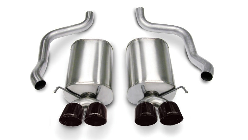 CORSA Performance 2005-2007 Chevrolet Corvette C6 6.0L V8 Black Sport Axle-Back Exhaust - photo 2
