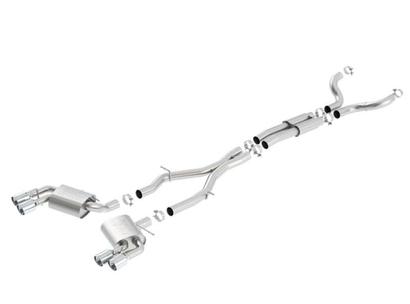 Borla Chevrolet 2016-2017 Camaro 6.2L ATAK Cat-Back with Dual Tips (NPP) Dual Split Rear Exit