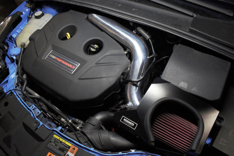 Mishimoto 2016 Ford Focus RS 2.3L Performance Air Intake Kit - Wrinkle Nitrous Blue (misMMAI-RS-16WBL) - photo 9