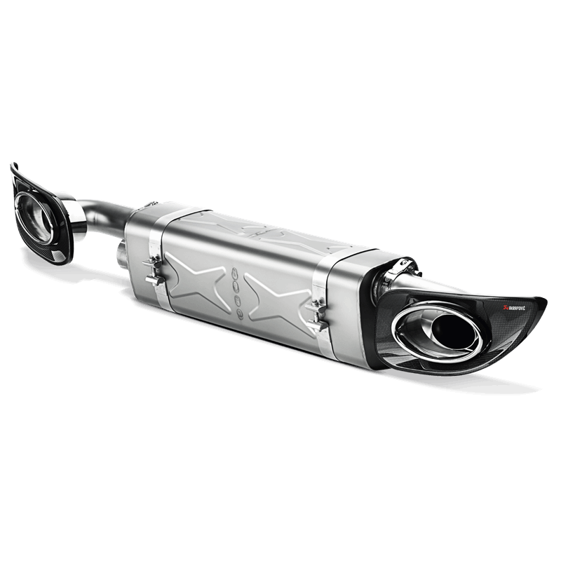 Akrapovic 2010-2013 Porsche 911 Turbo / Turbo S (997 FL) Slip-On Line (Titanium) with Titanium Tips