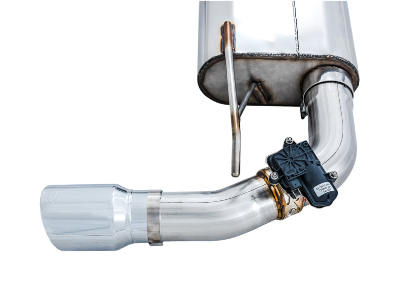AWE Tuning Ford Focus RS SwitchPath Cat-Back Exhaust - Chrome Silver Tips - photo 3