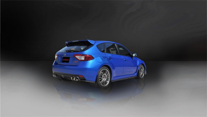 CORSA Performance 2008-2014 Subaru Impreza Hatchback STI 2.5L Turbo Manual Polished Sport Cat-Back Exhaust - photo 3