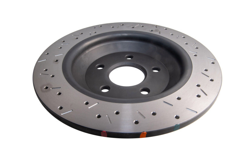DBA Ford Focus RS (Mk3) 4000 Series XS Drilled & Slotted Rear Brake Rotor, Black Hat (DBA42969BLKXS)