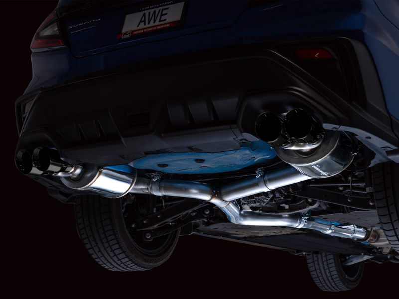 AWE Tuning 2022+ VB Subaru WRX Touring Edition Exhaust - Diamond Black Tips - photo 3