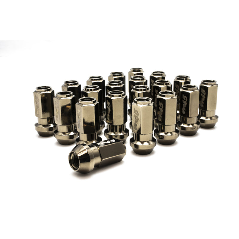 Muteki TR45 Open End Lug Nuts - Titanium Finish - 12x1.25 - 45mm (TR4505T)