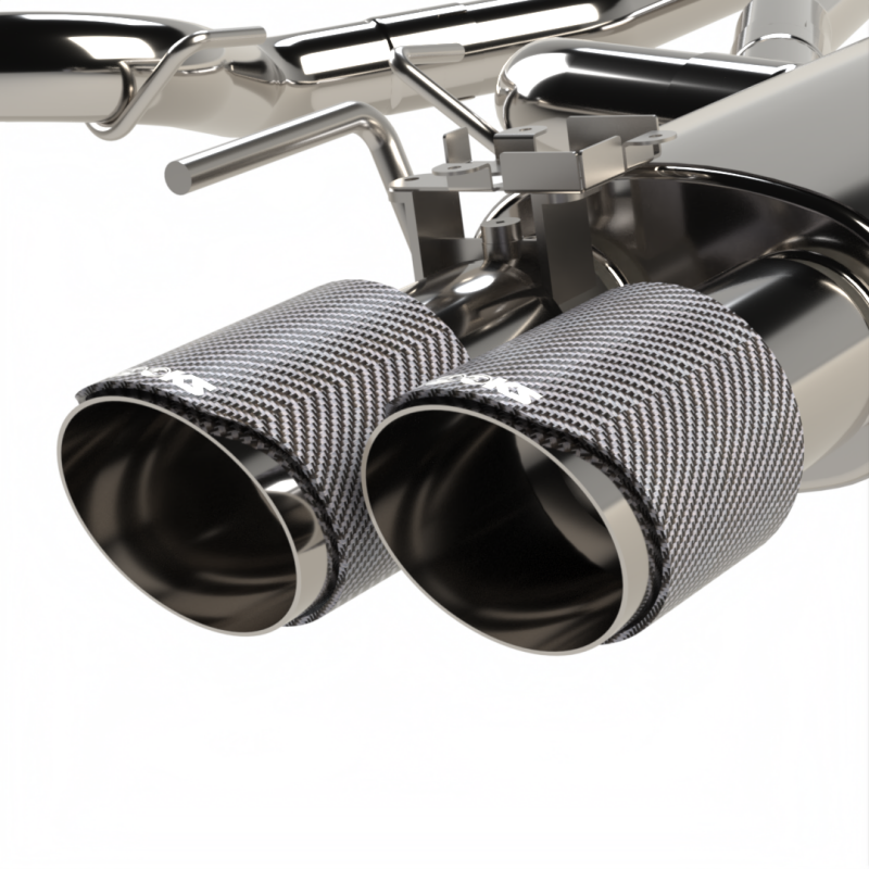 Kooks Headers 2018-2024 Ford Mustang GT 5.0 3in. Valved Touring Cat-Back Exhaust - Carbon Tips - photo 3