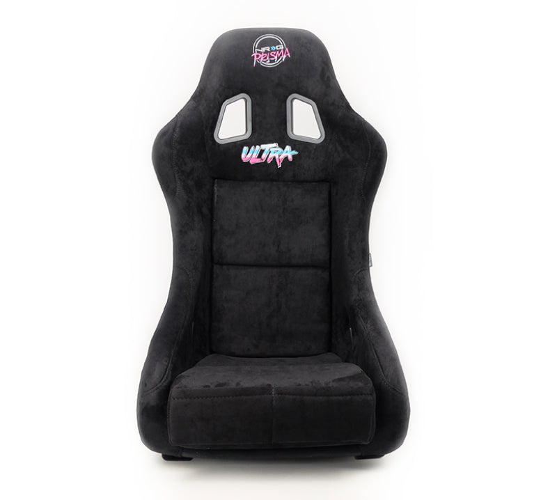 NRG FRP Bucket Seat ULTRA Edition (Black Alcantara/Gold Glitter Back)