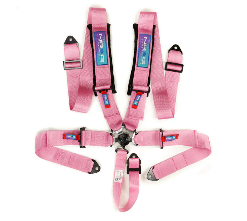 NRG 5PT 3in. Seat Belt Harness / Cam Lock - Pink (SBH-B6PCPK)