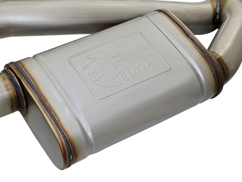 aFe MACH Force-Xp 3in 304 Stainless Steel Axle-Back Exhaust Dual Exhaust (NPP) with Black Tips 2016-2017 Camaro SS V8 - photo 5
