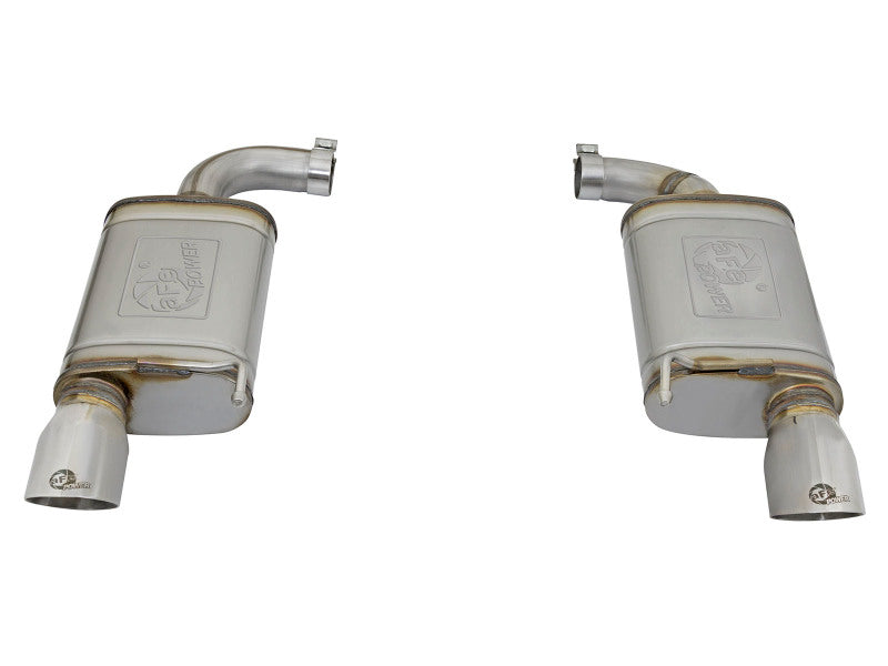 aFe MACH Force-Xp 2.5in 409 Stainless Axle-Back Exhaust with Stainless Tips 2015-2017 Ford Mustang I4-2.3L - photo 2