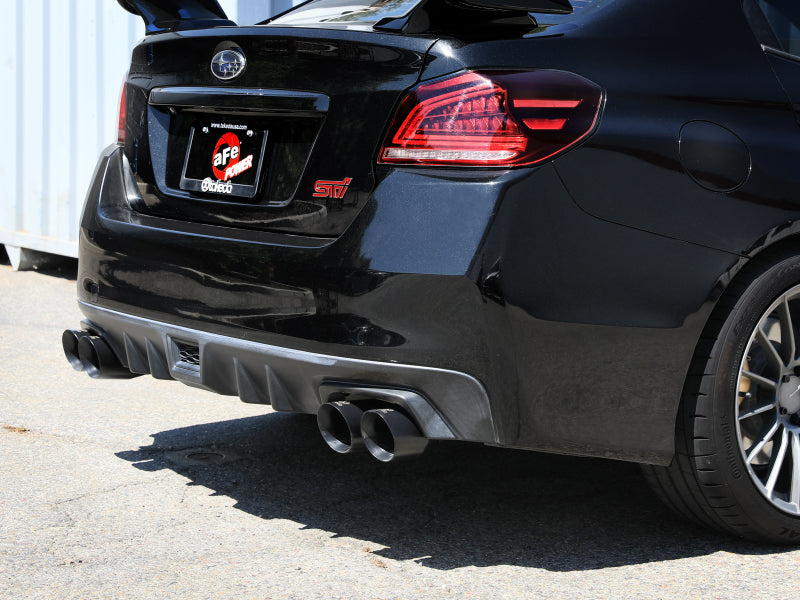 aFe Subaru WRX/STi 2015-2021 H4-2.0/2.5L Takeda 3in to 2-1/2in Stainless Cat-Back Exhaust with Black Tip - photo 5