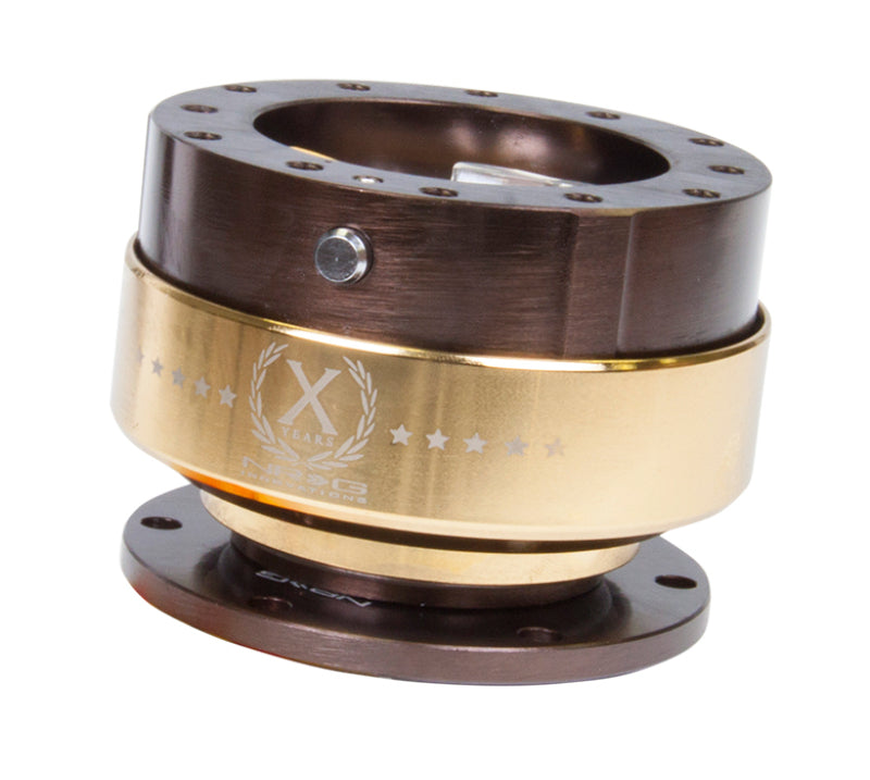 NRG Quick Release Gen 2.0 - Bronze Body / Chrome Gold Ring (SRK-200BR-CG) - photo 2