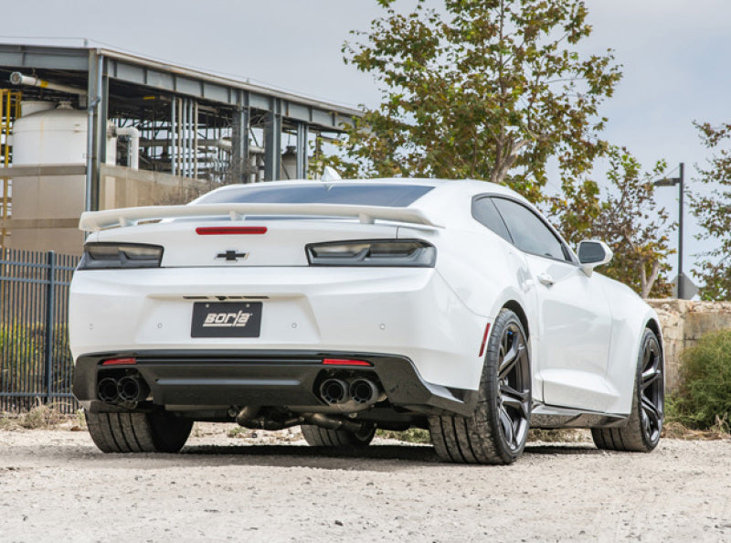 Borla 2017-2018 Chevrolet Camaro ZL1 6.2L V8 S Type Cat-Back Exhaust with Dual Mode Valves CF Black Anod - photo 2
