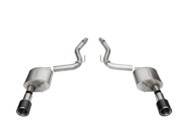 CORSA Performance 2024 Ford Mustang GT Coupe 3in Sport Axle-Back Exhaust - 4.5in Carbon Fiber Tips