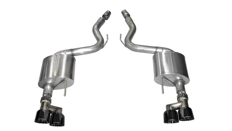 CORSA Performance 2015-2017 Ford Mustang GT 5.0 3in Axle-Back Exhaust Black Quad Tips (Sport) - photo 4
