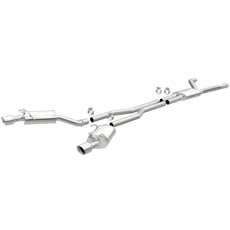 Magnaflow Cat-Back Stainless Dual Split Rear Exit 4in Polished Tips 2011-2015 Chevrolet Camaro 3.6L V6